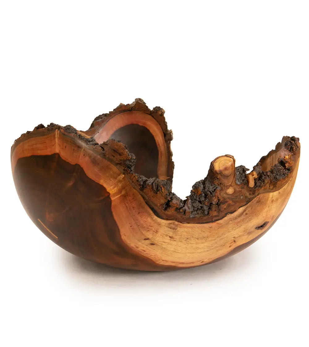 Milo Bowl With Bark And Koa Stitch #2522 By Aaron Hammer 1