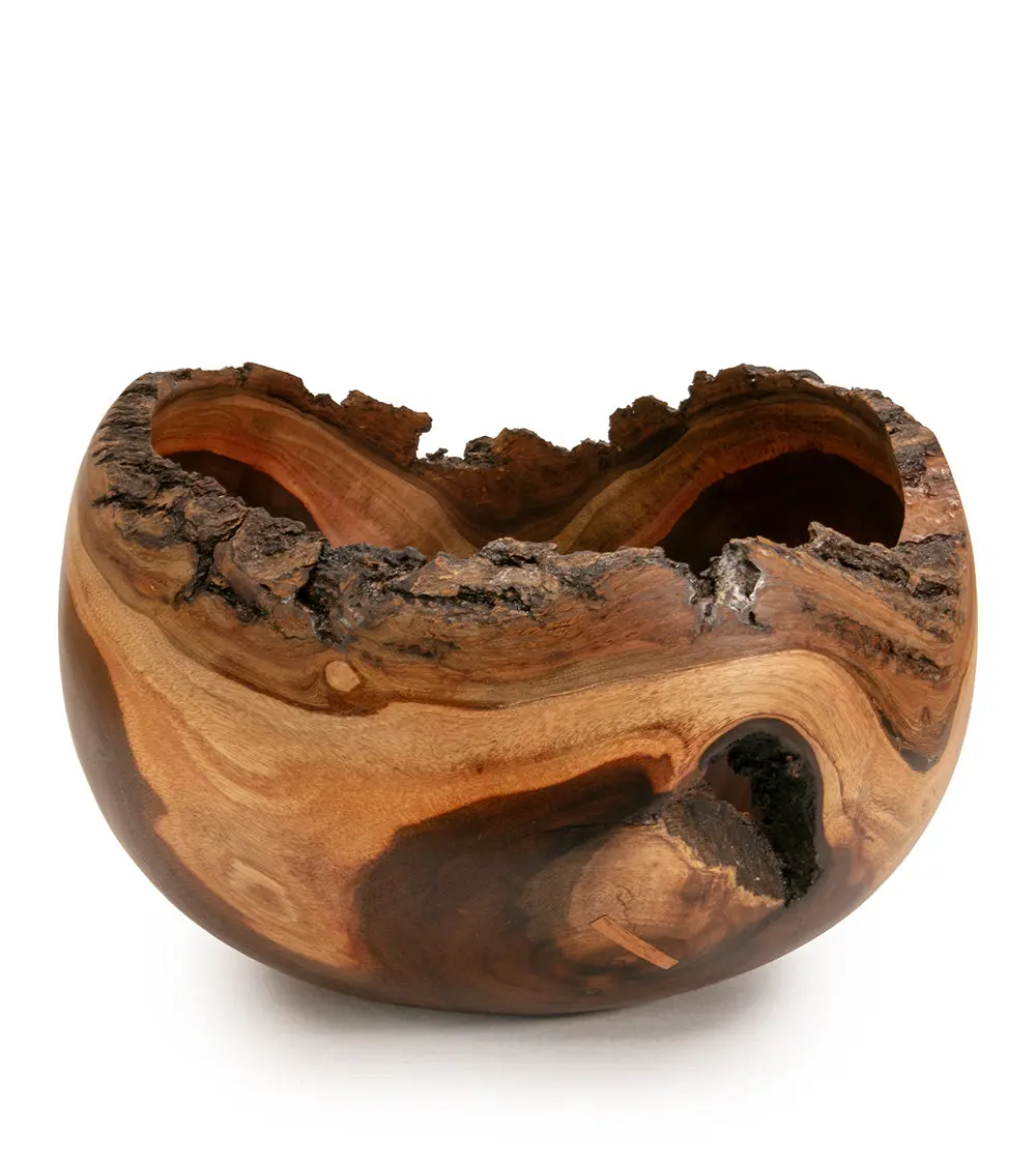 Milo Bowl With Bark And Koa Stitch #2525 By Aaron Hammer 1
