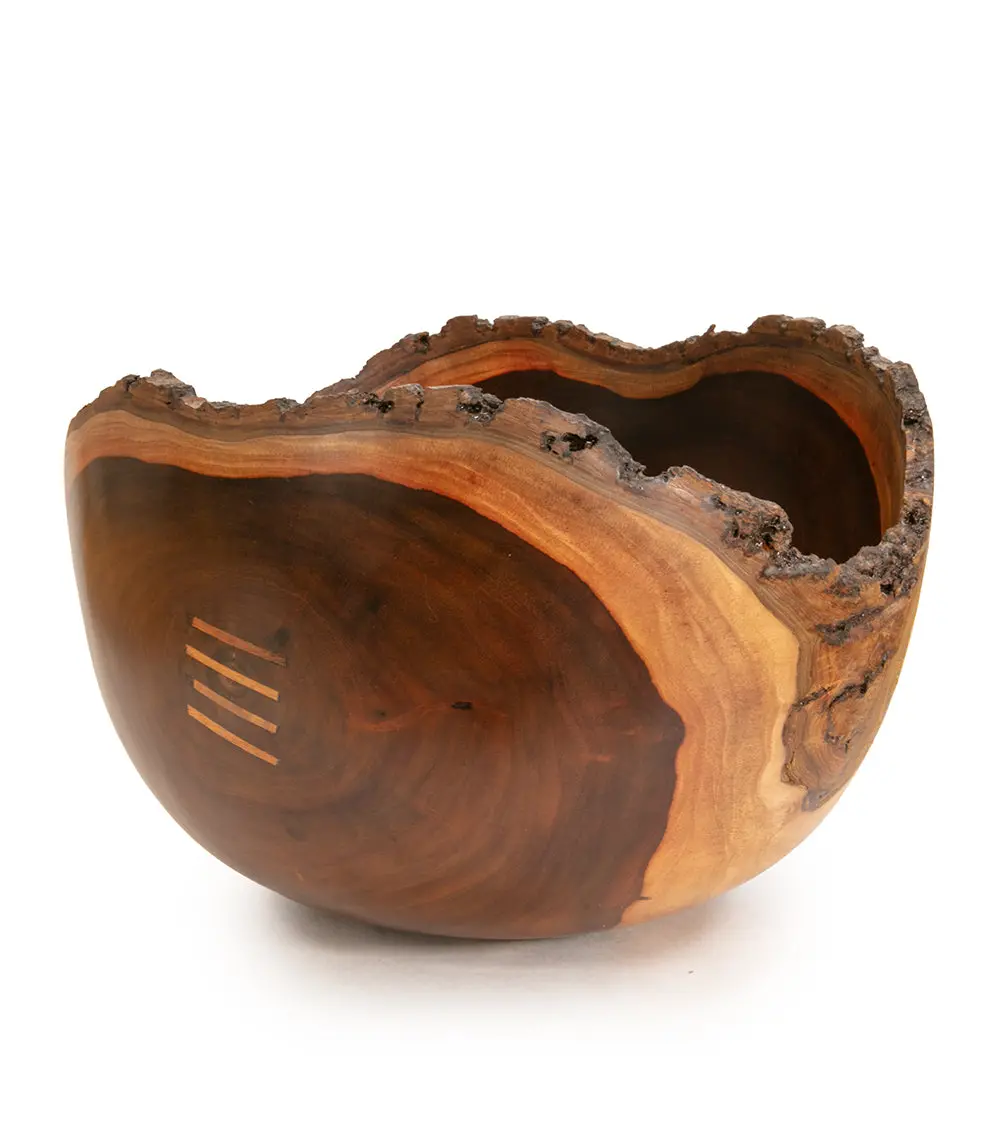 Milo Bowl With Bark And Koa Stitch #2528 By Aaron Hammer 1