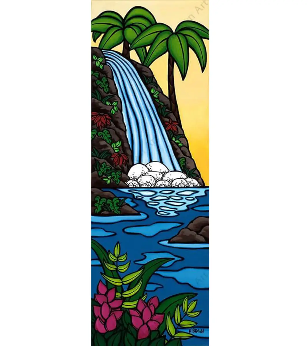 Sunset Waterfall 1