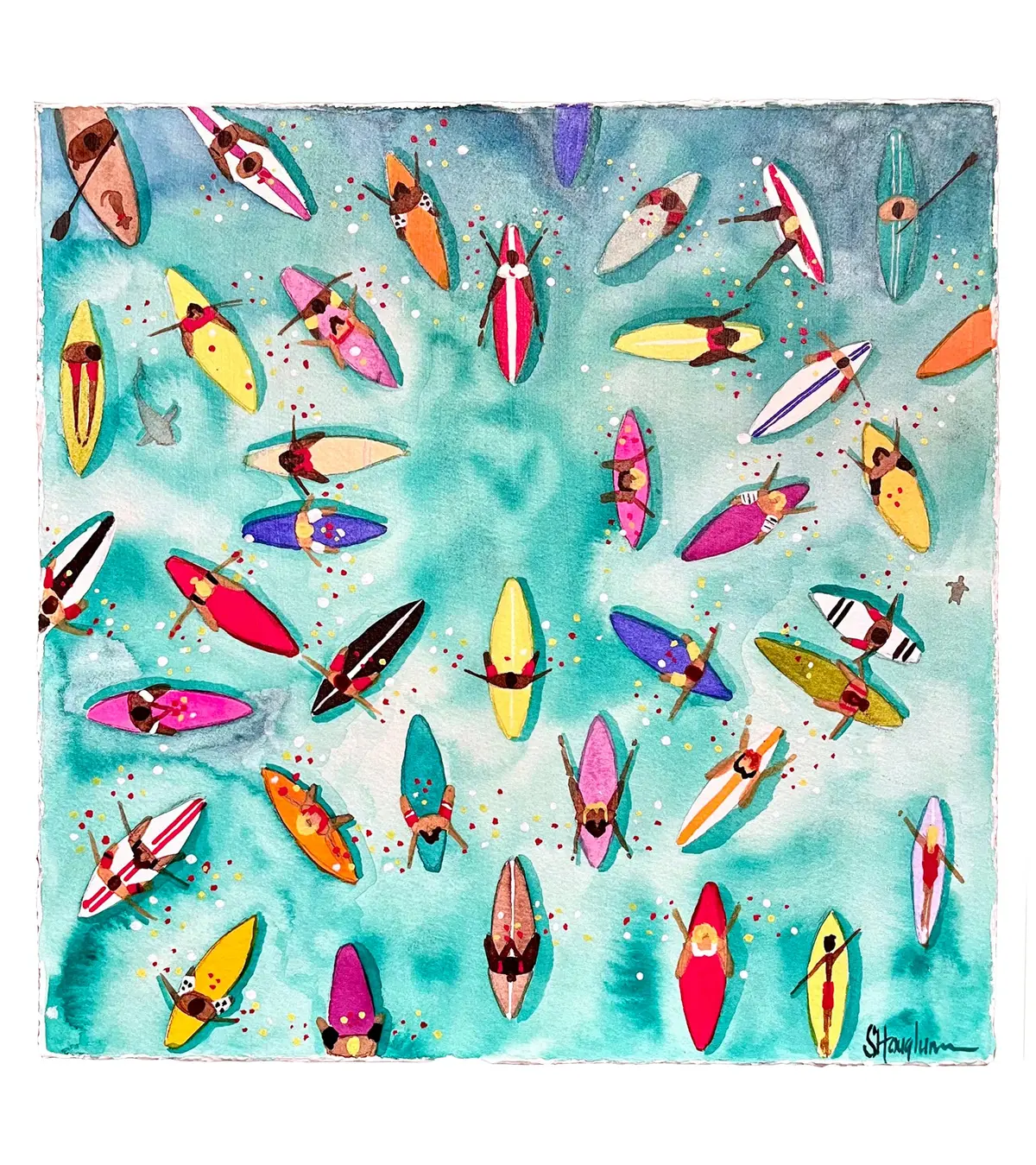 Paddle Out For Lahaina #79 By Sarah Houglum 1