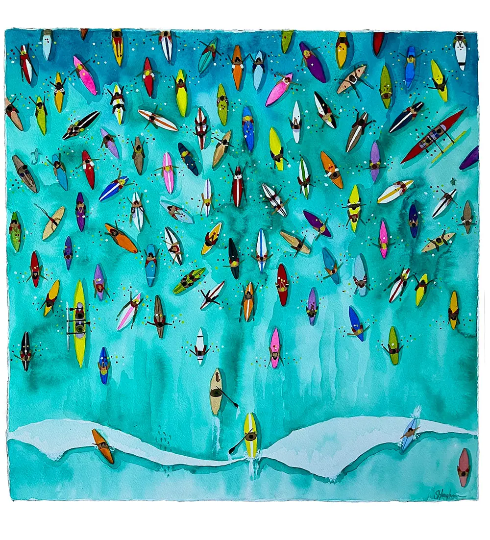 Paddle Out For Lahaina #82 By Sarah Houglum 1
