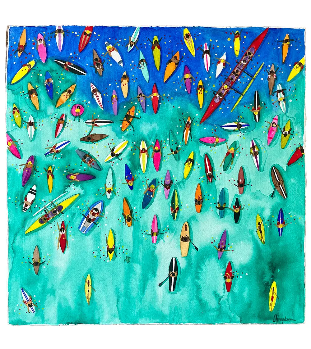 Paddle Out For Lahaina #86 By Sarah Houglum 1