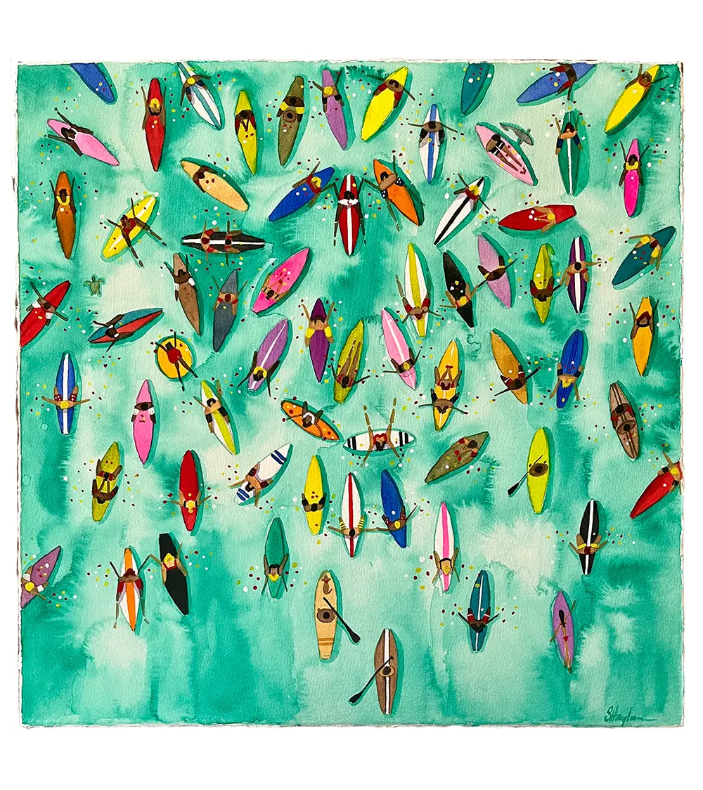 Paddle Out For Lahaina #87 By Sarah Houglum 1