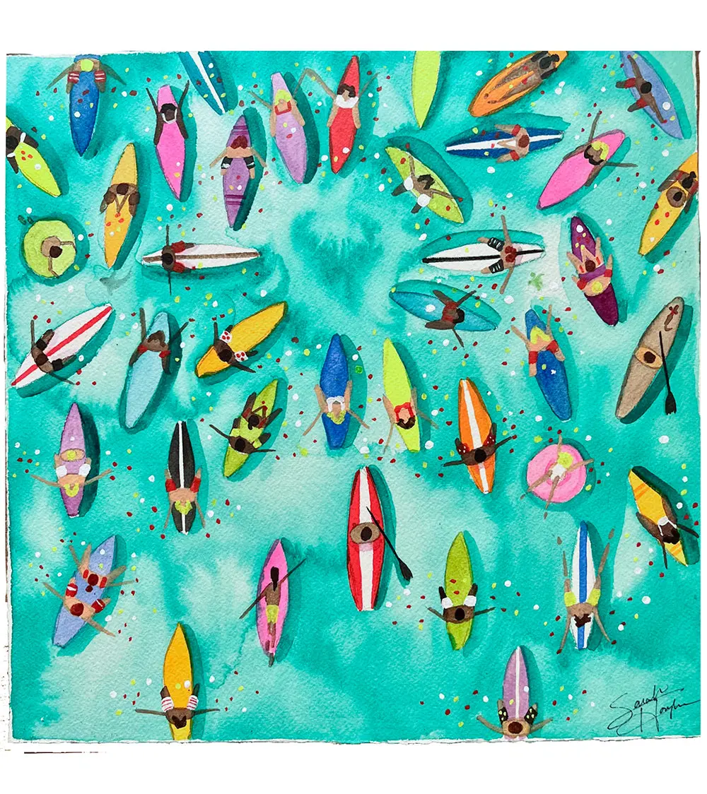 Paddle Out For Lahaina #114 By Sarah Houglum 1