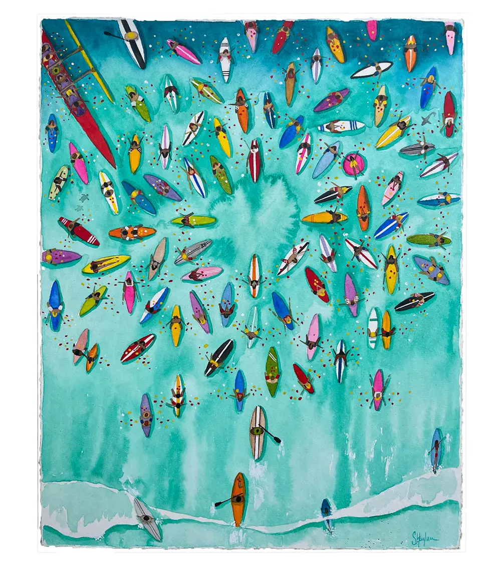 Paddle Out For Lahaina #60 By Sarah Houglum 1