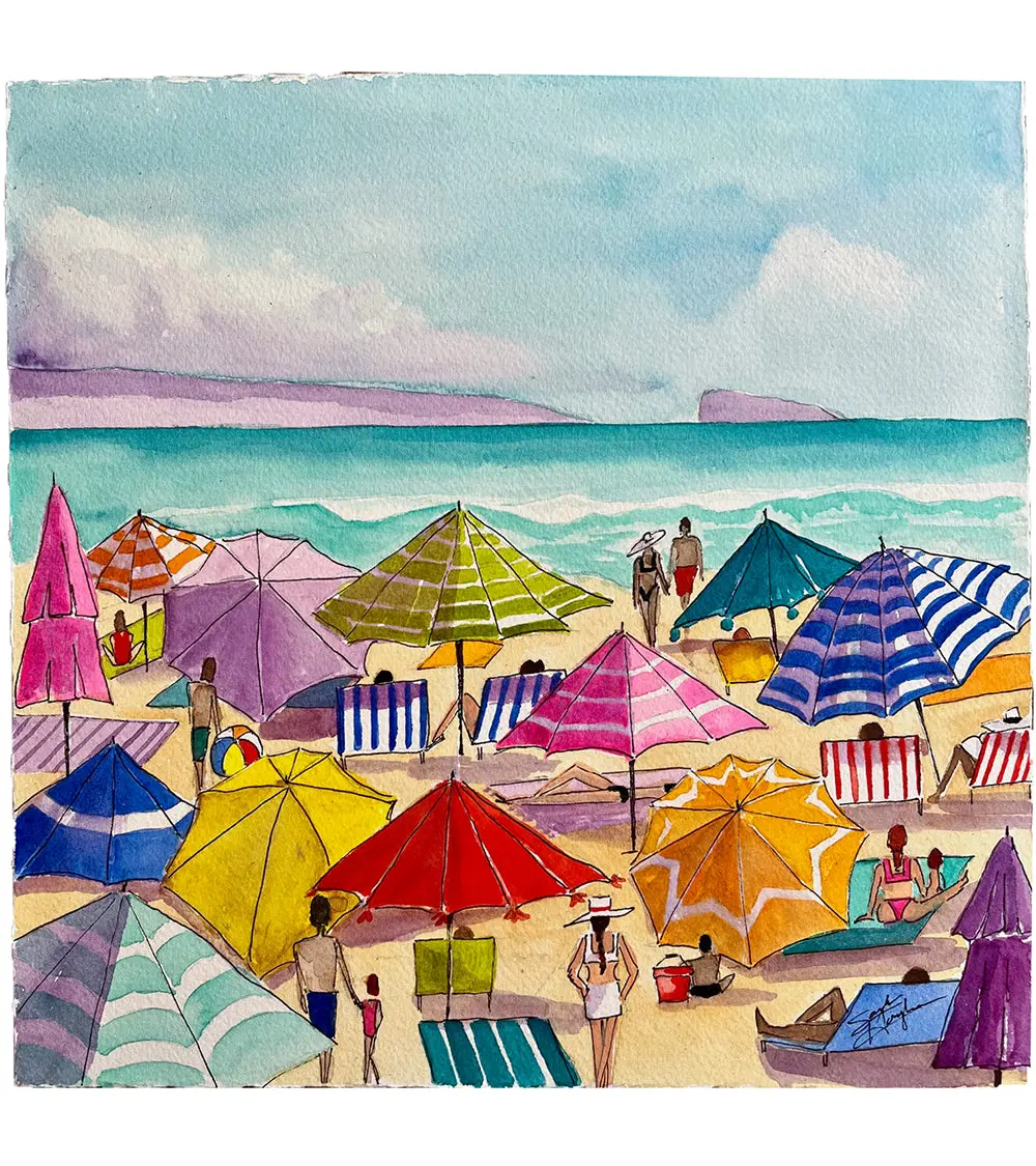 Summer Day At Big Beach By Sarah Houglum 1