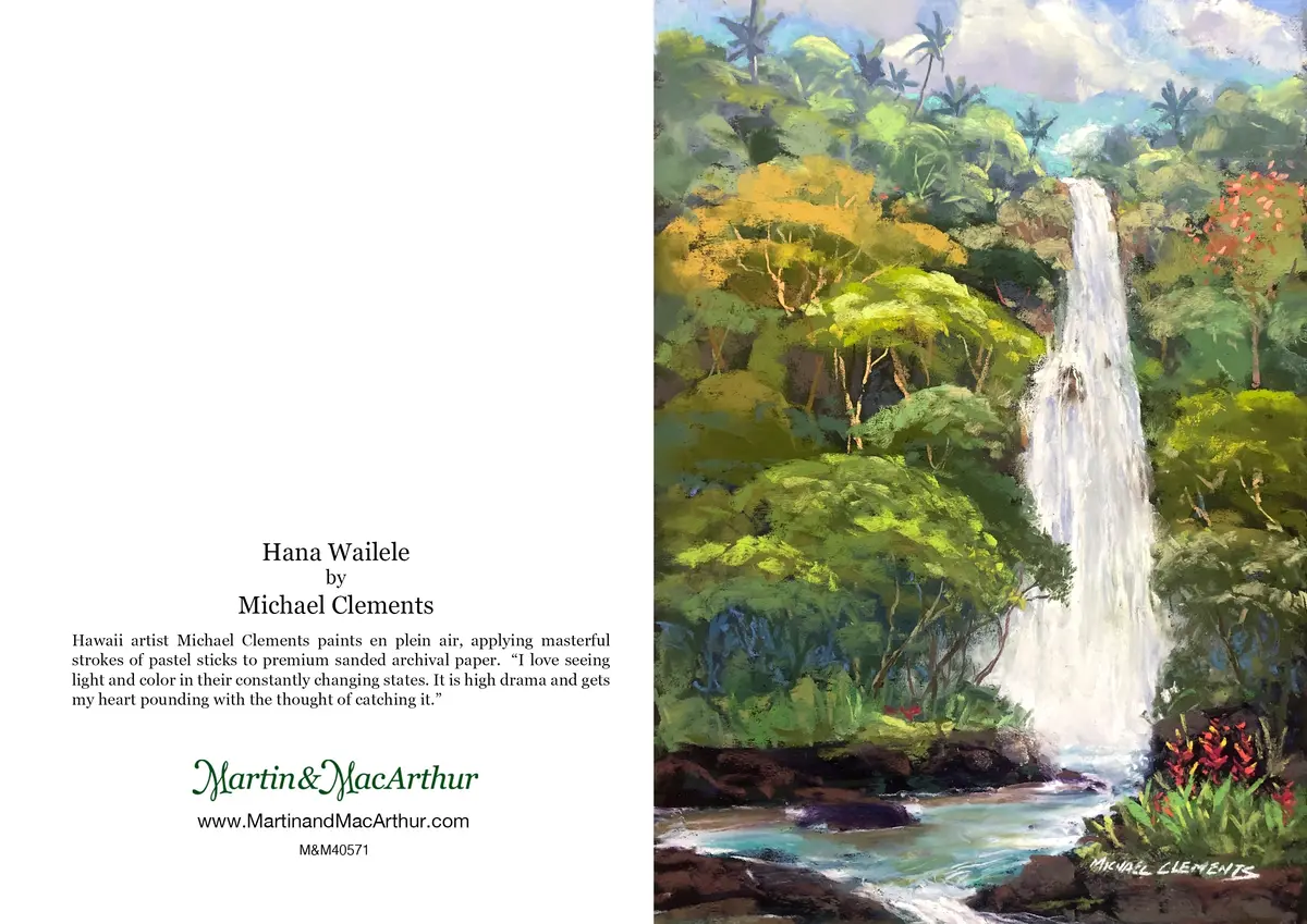 Greeting Card "Hana Wailele" By Michael Clements 2