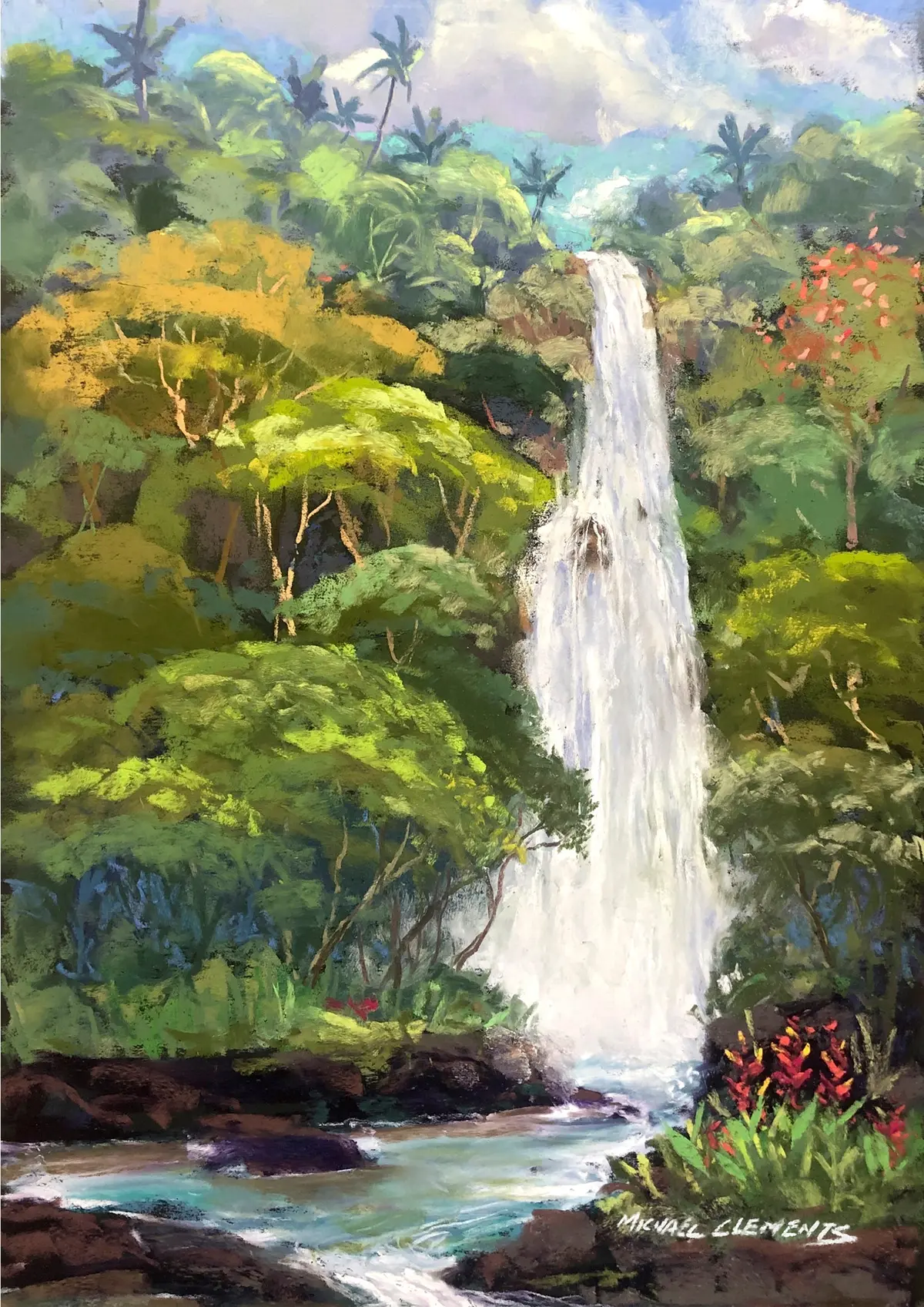 Greeting Card "Hana Wailele" By Michael Clements 1