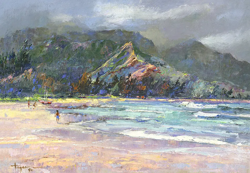 Hanalei Bay Kauai By Hiroshi Tagami 1