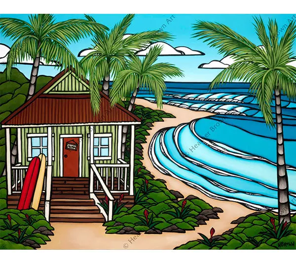 Hawaii Bungalow By Heather Brown - Limited Edition Giclee 1