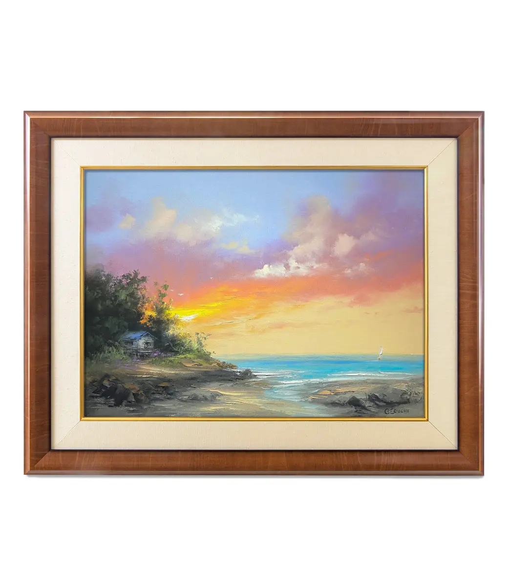 Original Painting: Hawaiian Skies Ablaze By George Eguchi 1