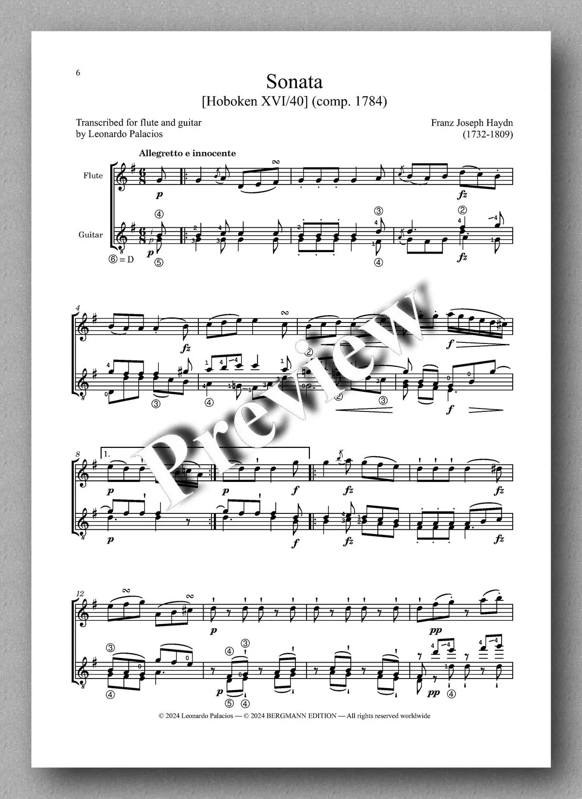 Haydn-Palacios, Sonata 2