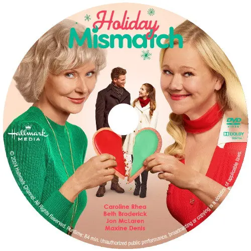 Holiday Mismatch Dvd Movie 2024 Caroline Rhea, Beth Broderick 1