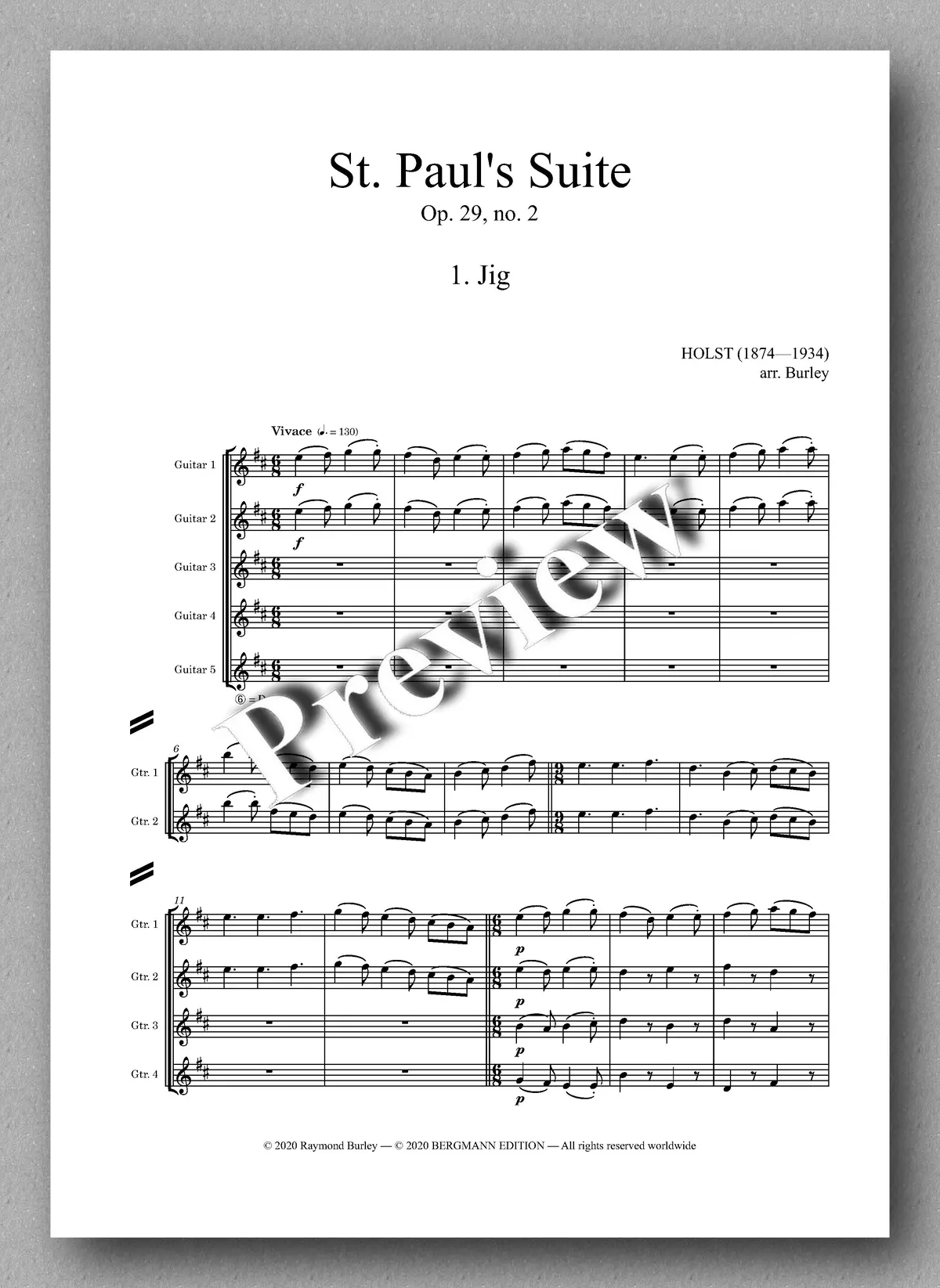 Holst-Burley, St. Paul's Suite Op. 29 No. 2 2