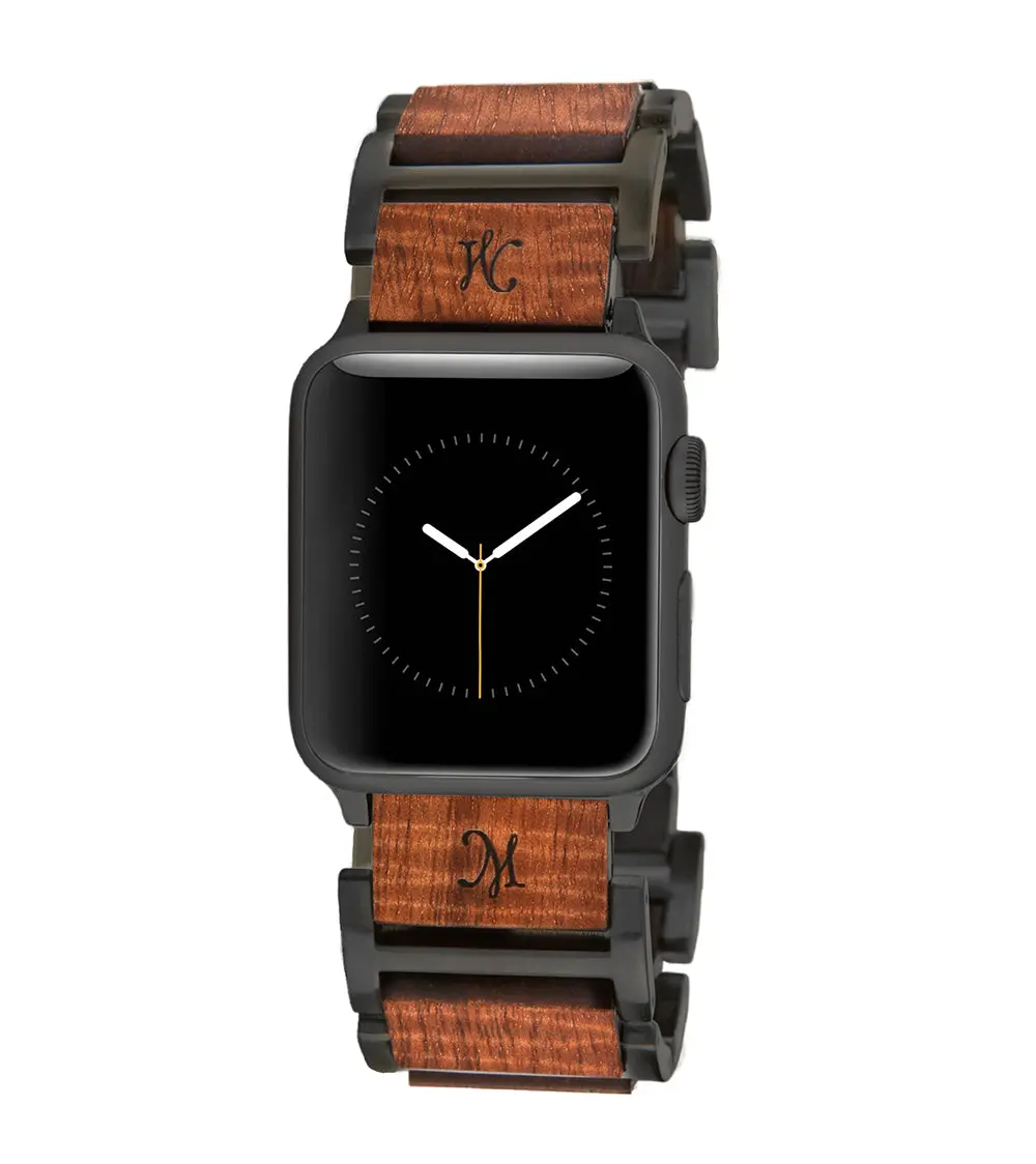 Koa Hybrid Black Apple Watch Band 2