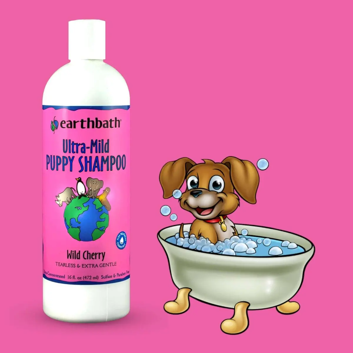 Ultra Mild Puppy Shampoo Earthbath 472Ml 1