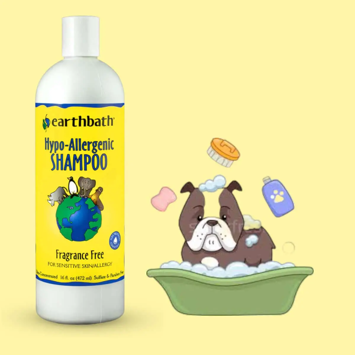 Dog Shampoo Earthbath - Hypo Allergenic 472Ml 1