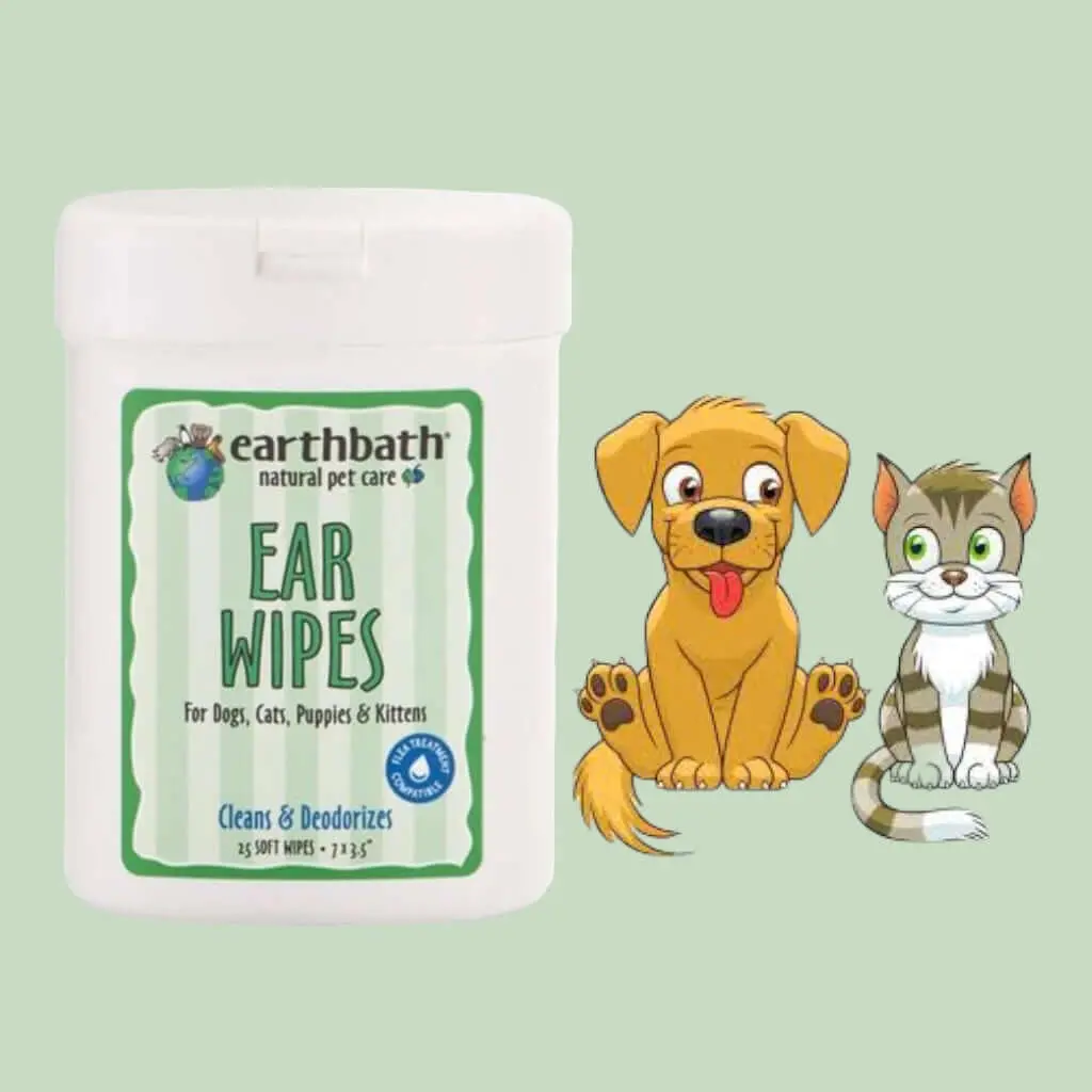 Dog Ear Wipes Earthbath - 25'S 1