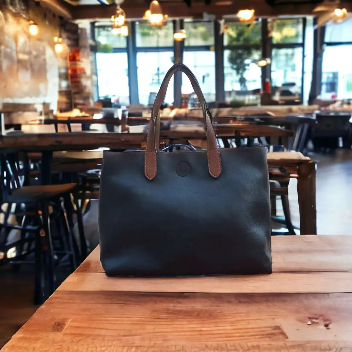 Mariah Medium Convertible Tote - Black 1