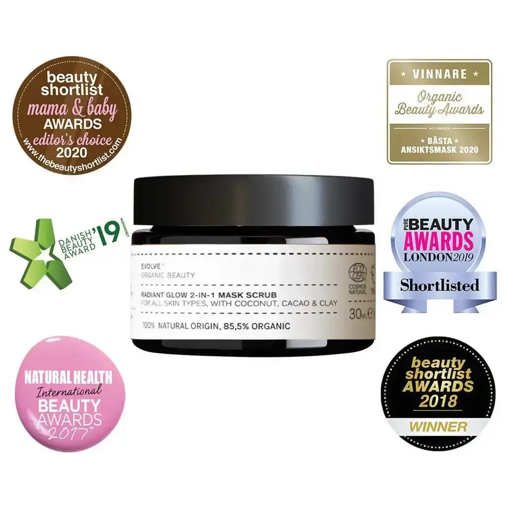 Radiant Glow 2-In-1 Mask Scrub - Evolve Organic Beauty 1