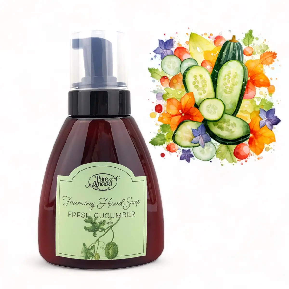 Fresh Cucumber Natural Foaming Hand Soap - Pure Anada 300Ml 1
