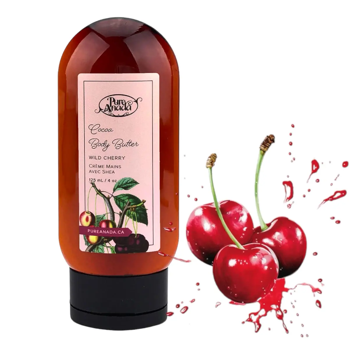 Wild Cherry Natural Cocoa Body Butter 125Ml - Pure Anada 1