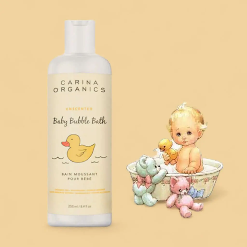 Baby Bubble Bath Unscented 250Ml - Carina Organics 1