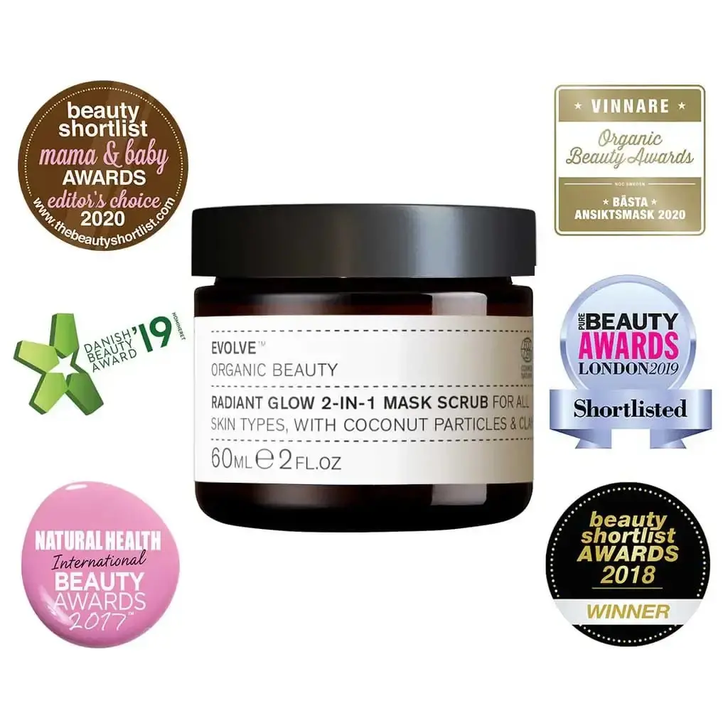 Radiant Glow 2-In-1 Mask Scrub - Evolve Organic Beauty 2
