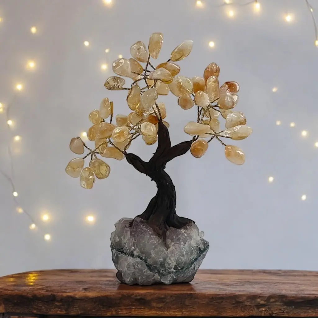Citrine Gemstone Tree 7" - Handmade By Brazil Gems 1