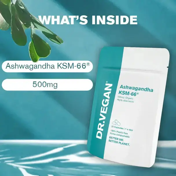 Dr.Vegan Ashwagandha Ksm-66, 30 Capsules 2