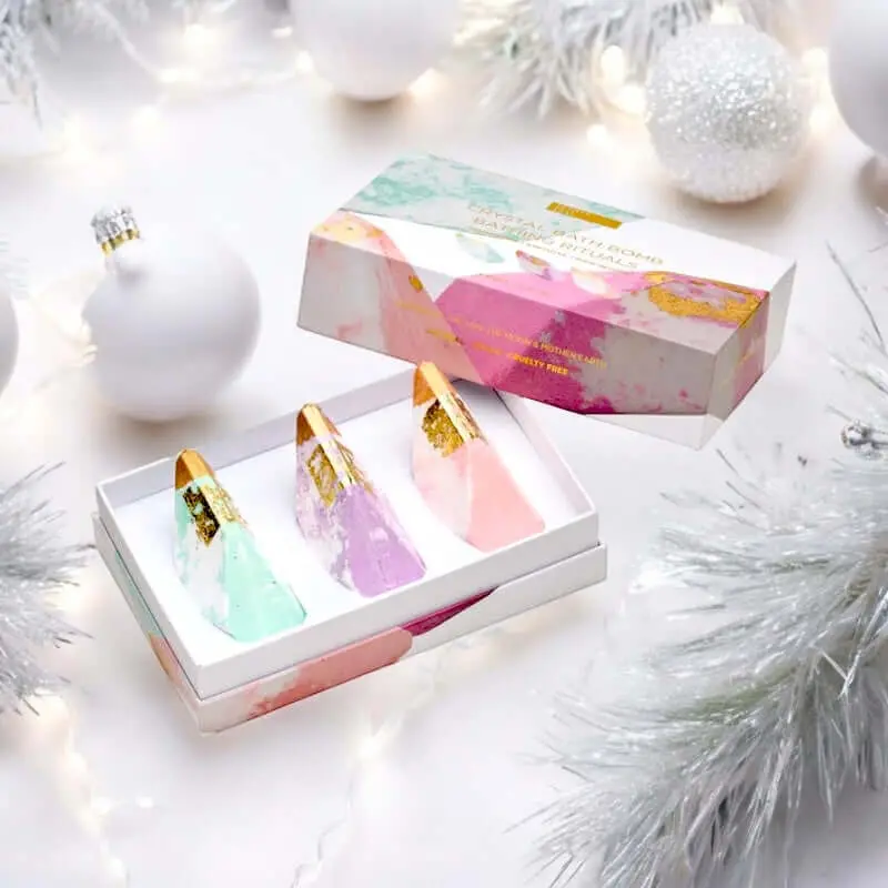 Crystal Soap Bathing Rituals | 3 Pack (Aquamarine + Amethyst + Rose Quartz) 1