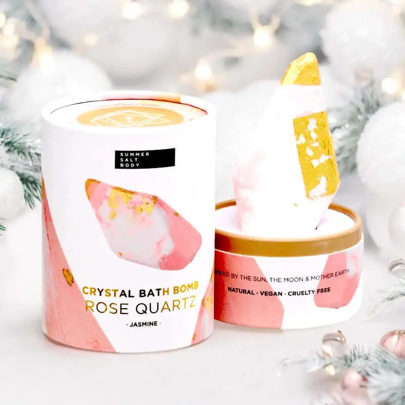 Rose Quartz Bath Bomb - Jasmine 1