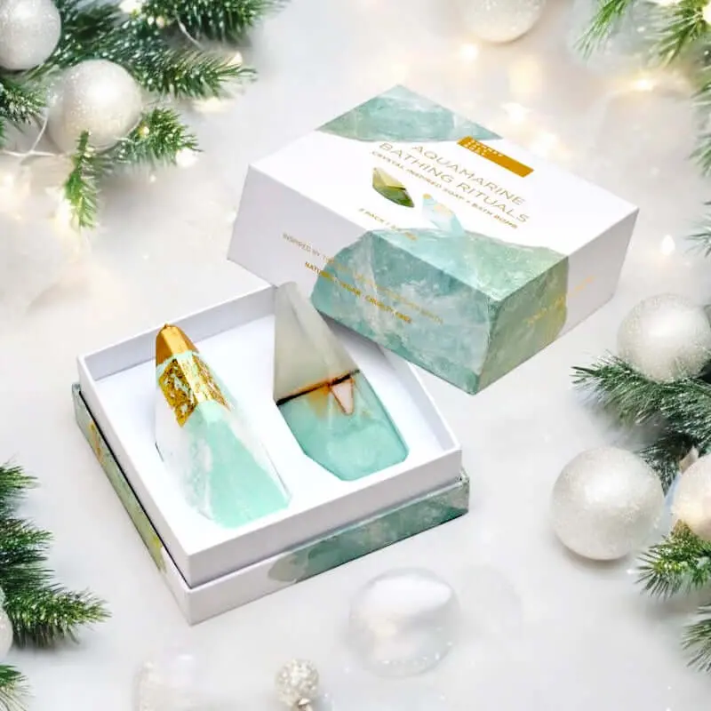 Aquamarine Bathing Rituals - Lemongrass - 2 Pack (Soap & Bath Bomb) 1