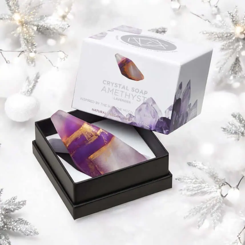 Lavender Crystal Soap - Amethyst 1