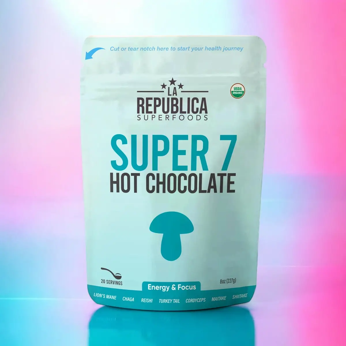 Hot Chocolate With 7 Superfood Mushrooms 227G - La Republica 1