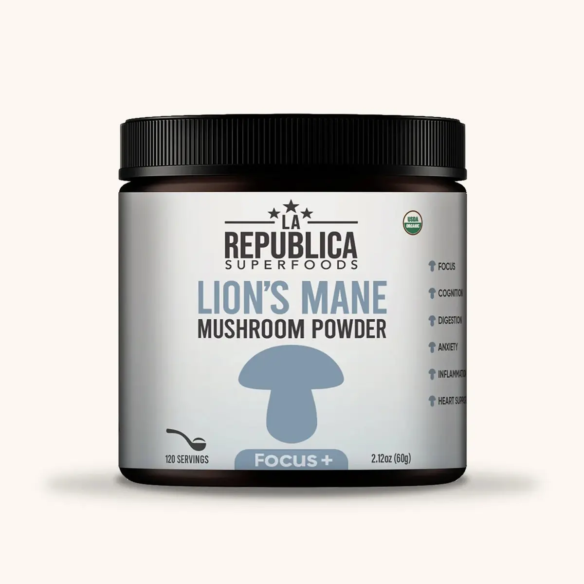 Focus+ Lion's Mane Mushroom Powder - La Republica 2