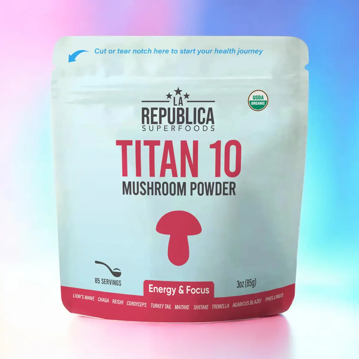 Titan 10 Mushroom Extract Powder 85G *Limited Edition* - La Republica 1
