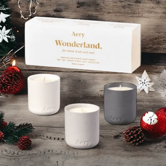 Wonderland Set Of Three Votive Candles 2