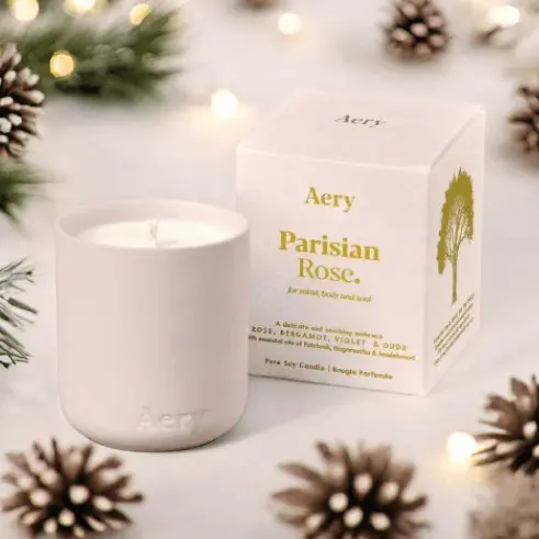 Parisian Rose Votive Candle - Aery Living 1