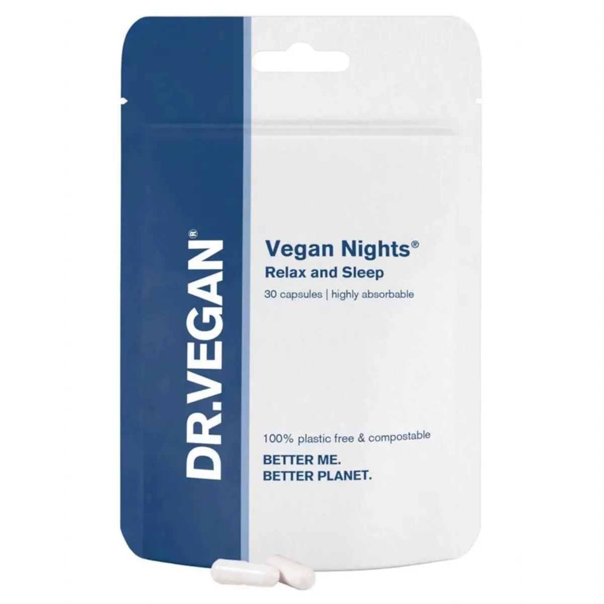 Dr.Vegan Nights Relax & Sleep 30 Capsules 1