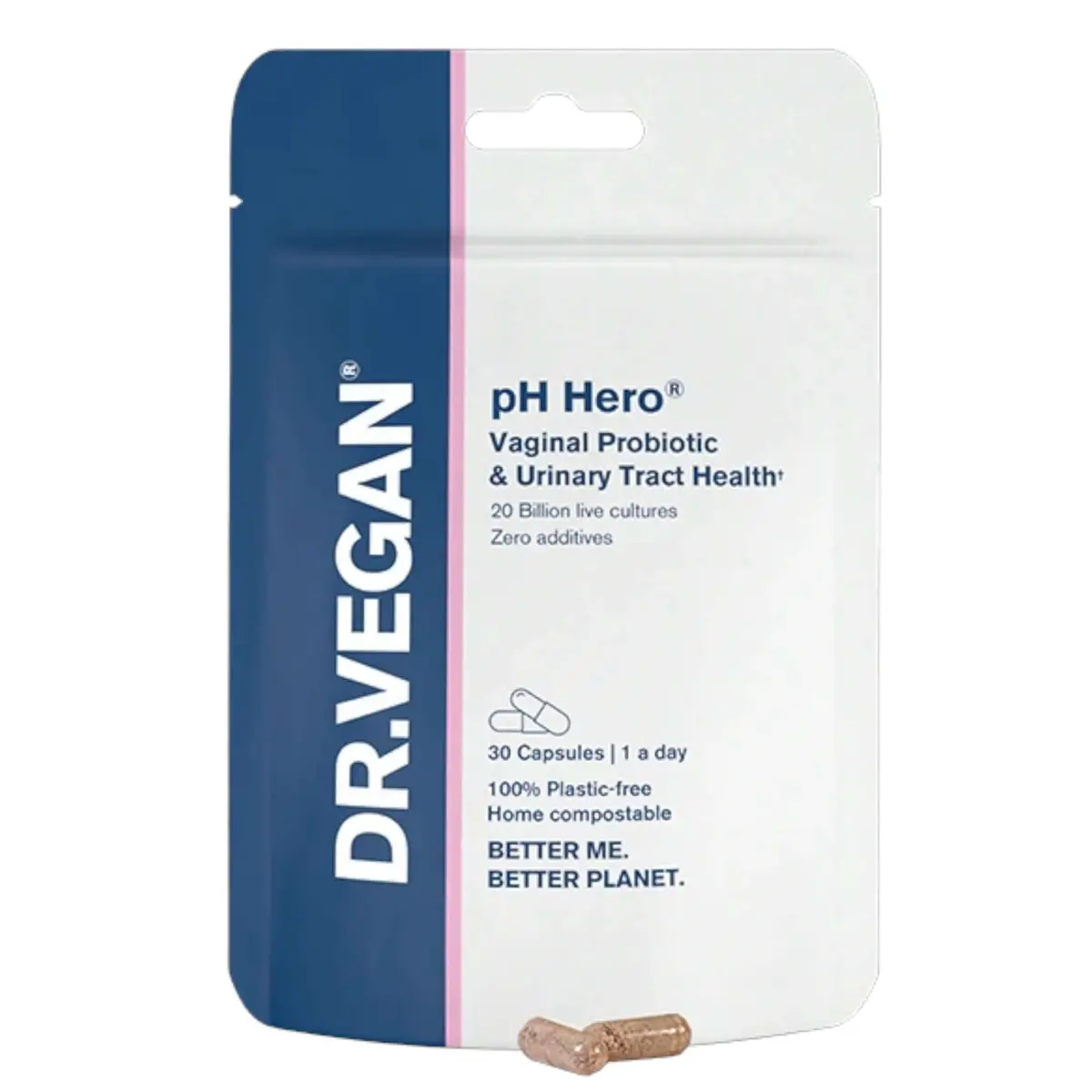 Dr.Vegan Ph Hero® Vaginal Probiotic & Uti Support - 30 Capsules 1