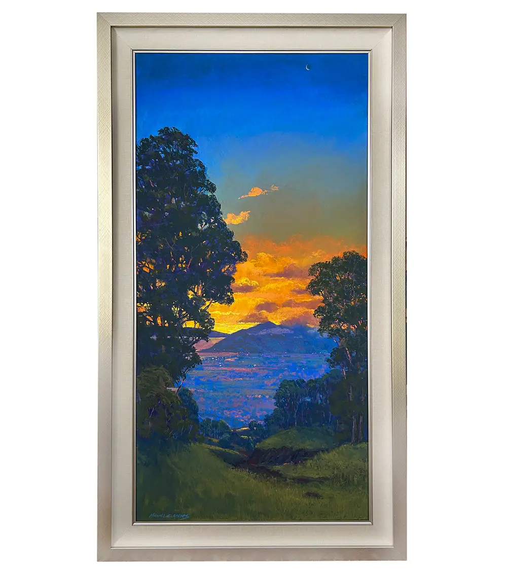 Original Pastel Painting "Peaceful Transition" By Michael Clements 24 X 48 1