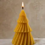 Beeswax Christmas Tree Candle 1