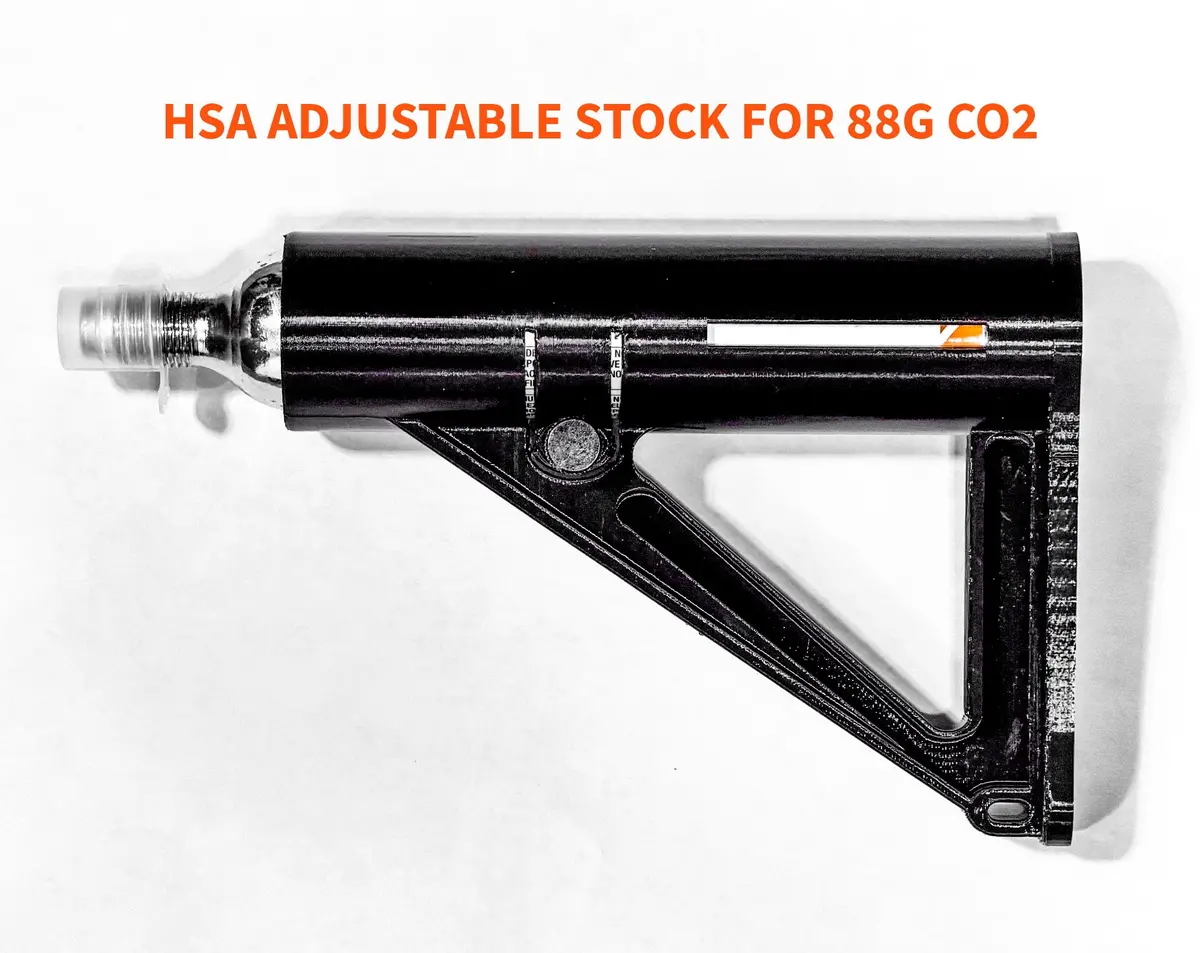 New! Hsa Toolless Adjustable Free Floating Carbine Stock For 88G Co2 ! 1