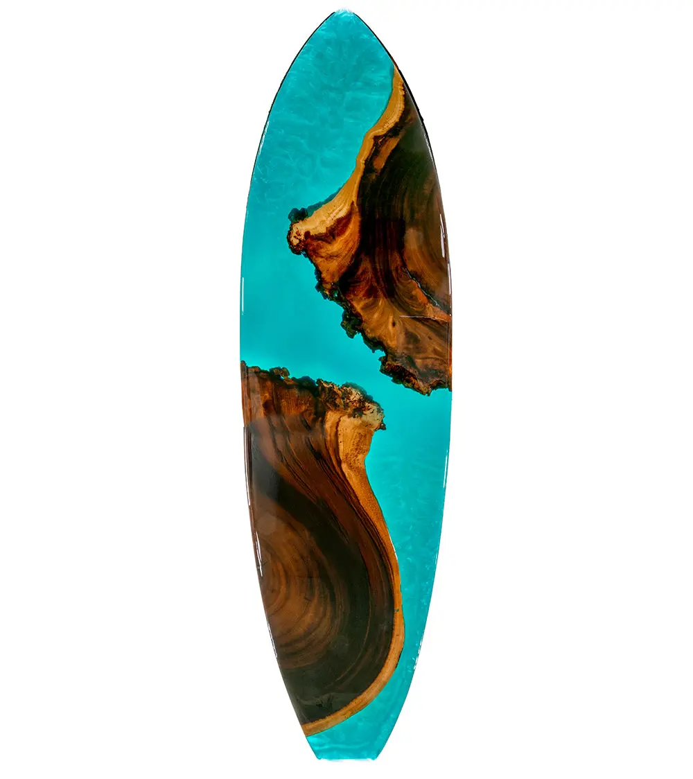 Monkey Pod/Resin 72" Surfboard #308 By S. Isaac Anderson 1