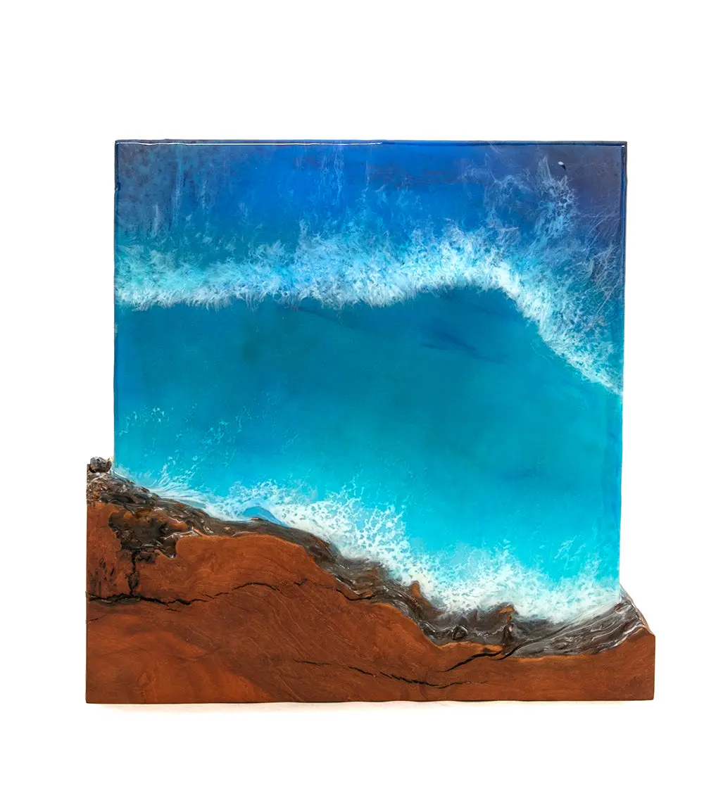 Lychee/Resin Wall Art "Kainani Sands" By S. Isaac Anderson 1