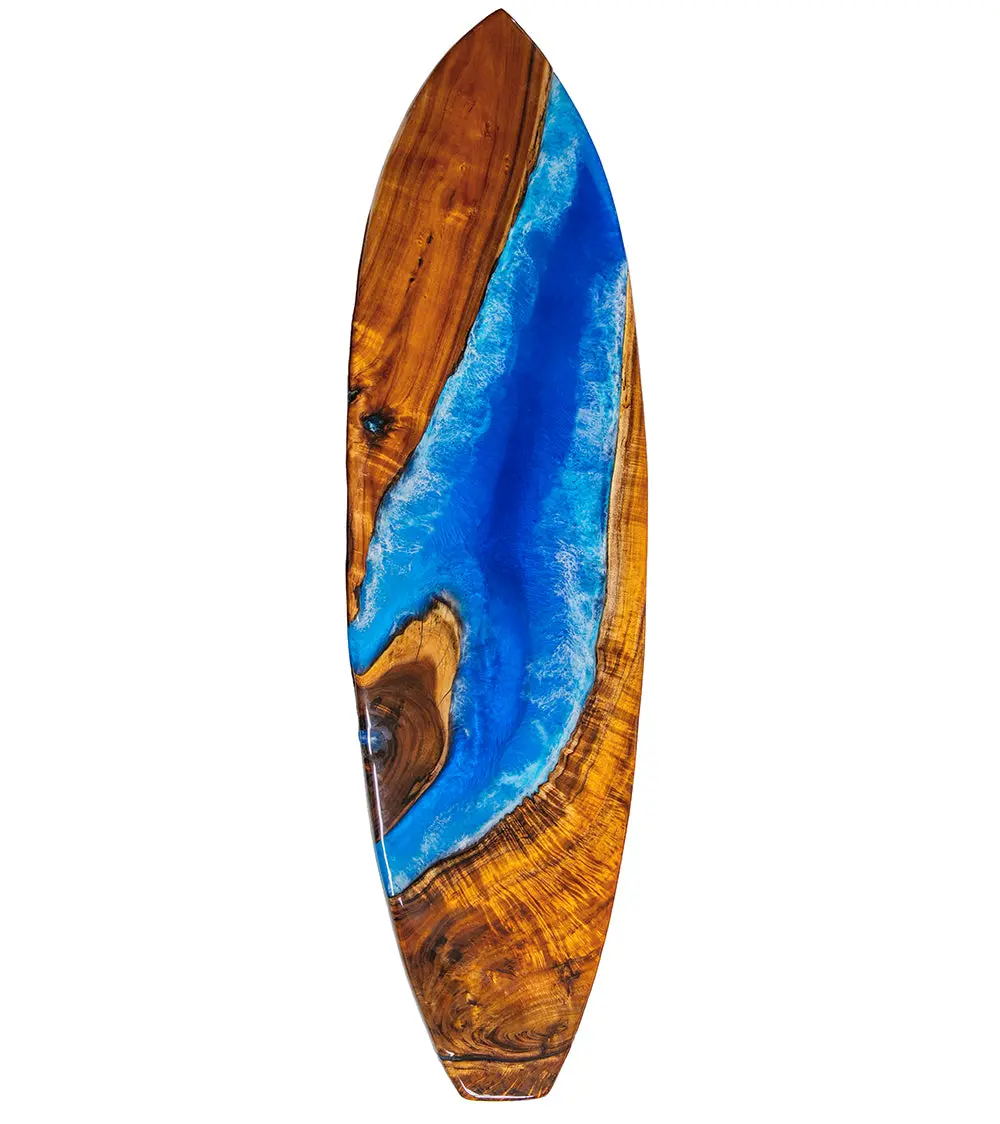 Koa/Resin 72" Surfboard #312 By S. Isaac Anderson 1