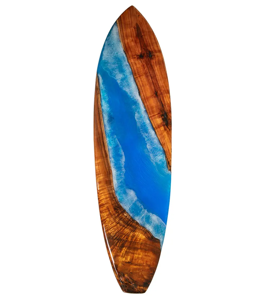 Koa/Resin 72" Surfboard #317 By S. Isaac Anderson 1