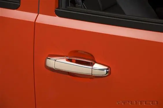 Putco 400036 Exterior Door Handle Cover; Chrome Plated; Abs Plastic; Without Passenger Side Keyhole; With Covers For 2 Doors 1